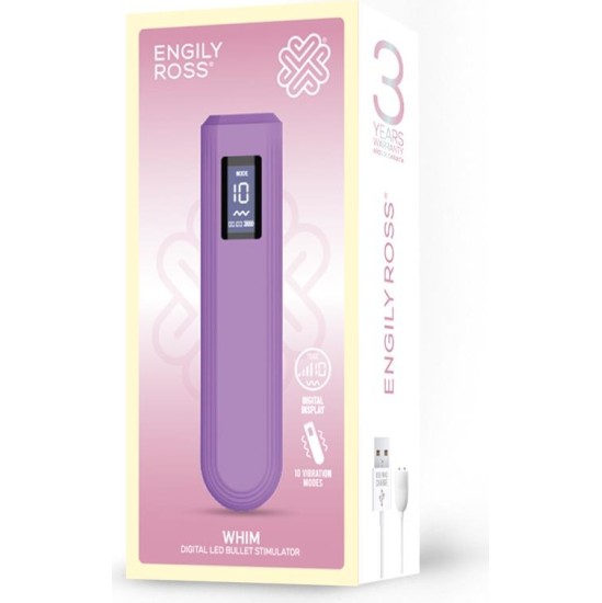 Digital Whim Digital Display Vibrator Bullet 12.9 cm