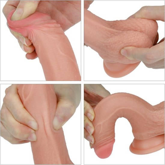 Lovetoy Dildo Nature 7 Liquid Silicone Flesh