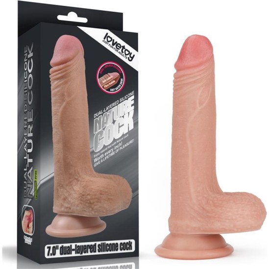 Lovetoy Dildo Nature 7 Liquid Silicone Flesh