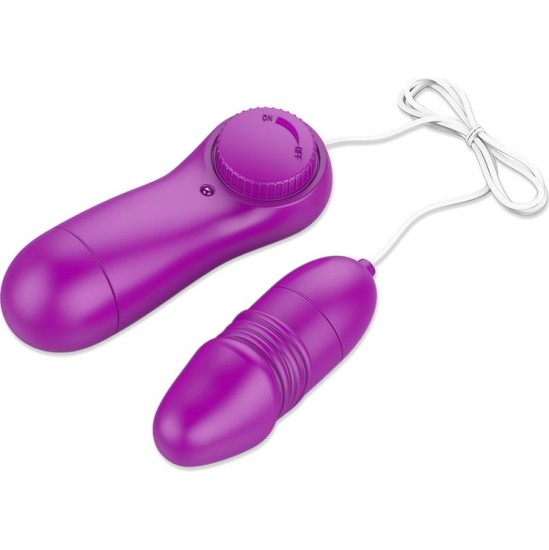 Flu?D Laary Multi-Speed Vibrating Egg with Remote Control Purple