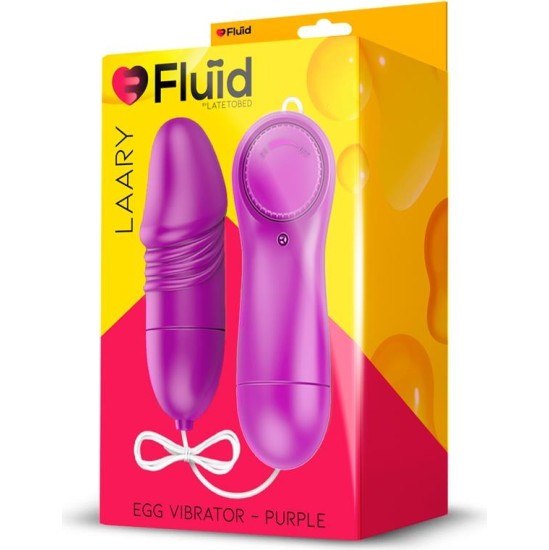Flu?D Laary Multi-Speed Vibrating Egg with Remote Control Purple