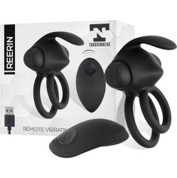 Tardenoche Reerin Dual Vibrating Ring USB Remote Control USB Silicone