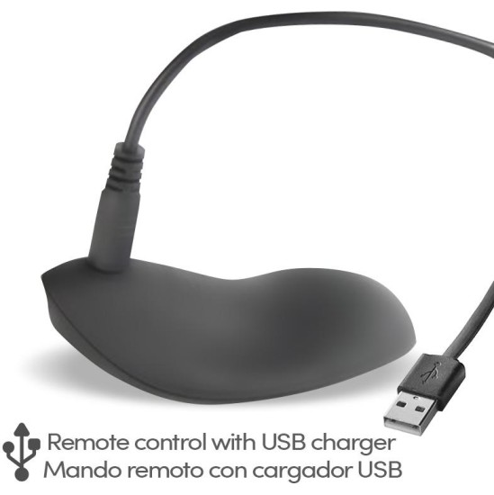 Tardenoche Reerin Dual Vibrating Ring USB Remote Control USB Silicone