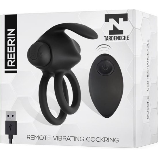 Tardenoche Reerin Dual Vibrating Ring USB Remote Control USB Silicone