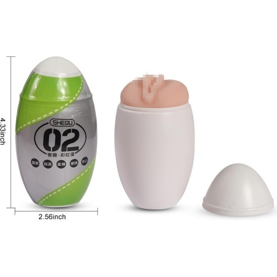 Shequ Masturbator Rainbow Green