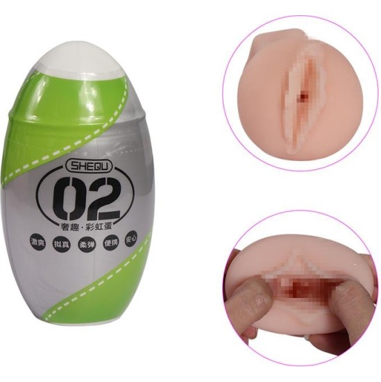 Shequ Masturbator Rainbow Green
