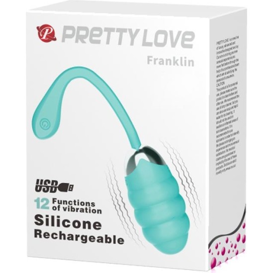 Prettylove Vibrating Egg Franklin USB Silicone