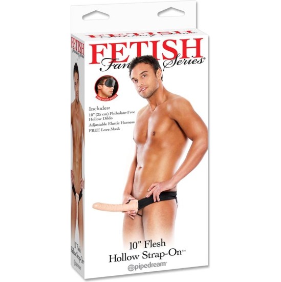 Fetish Fantasy Series Hollow Strap-On 25 cm Flesh