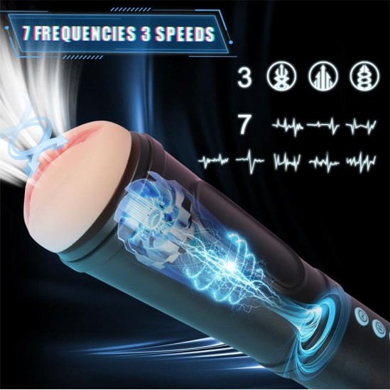 Juicy Lamour Locker Masturbator with Vibrating and Sucking Efect