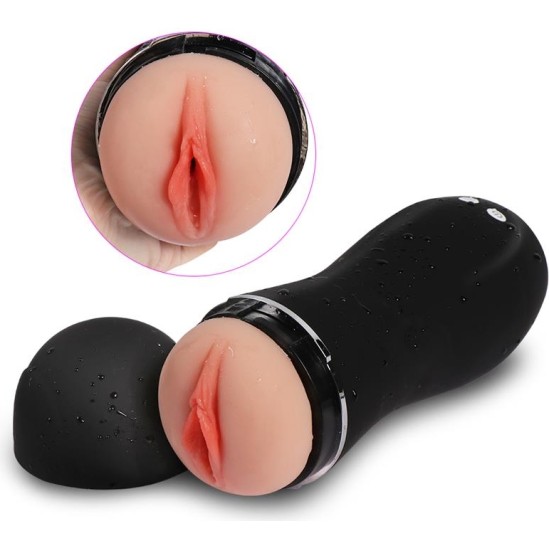 Shequ Vibrating Masturbator USB Tiny Man