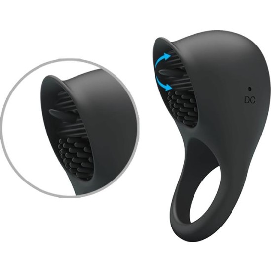 Prettylove Cock Ring Shaking II with Licking Function