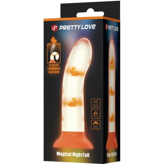 Prettylove Glows in the dark Dildo Magical Nightfall