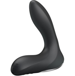 Prettylove Anal Stimulator Inflatable Leonard Silicone USB Black
