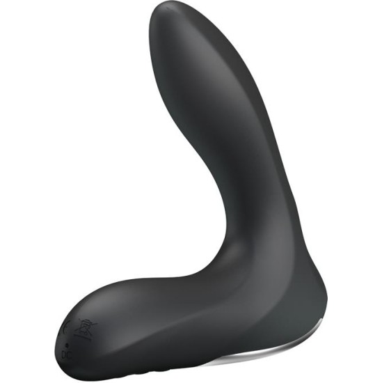 Prettylove Anal Stimulator Inflatable Leonard Silicone USB Black