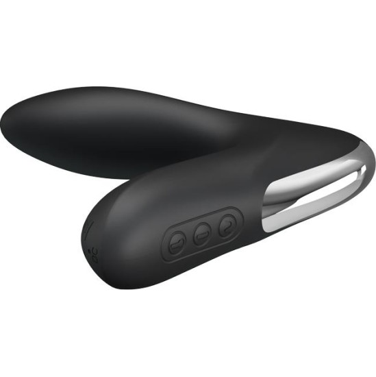 Prettylove Anal Stimulator Inflatable Leonard Silicone USB Black