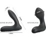 Prettylove Anal Stimulator Inflatable Leonard Silicone USB Black
