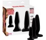 Chisa 3 Pack Anal Traimer Kit Silicone Black