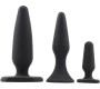 Chisa 3 Pack Anal Traimer Kit Silicone Black