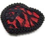 Latetobed Bdsm Line Nipple Covers with Lace Black/Red