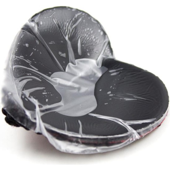 Latetobed Bdsm Line Nipple Covers with Lace Black/Red