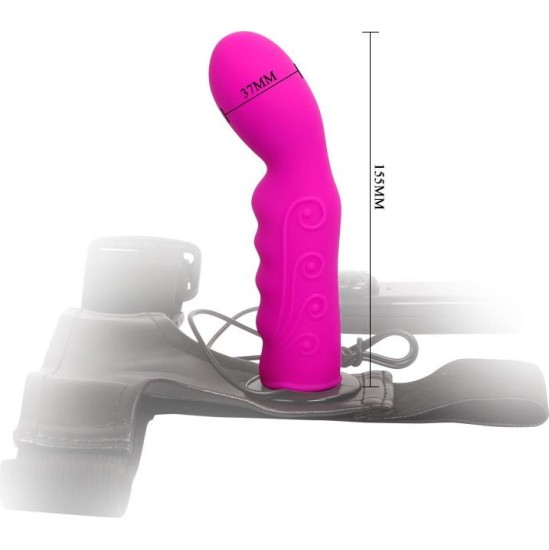 Baile Strap-on with Dildo Purple 15.5 cm