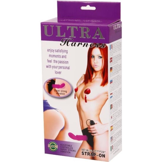 Baile Strap-on with Dildo Purple 15.5 cm