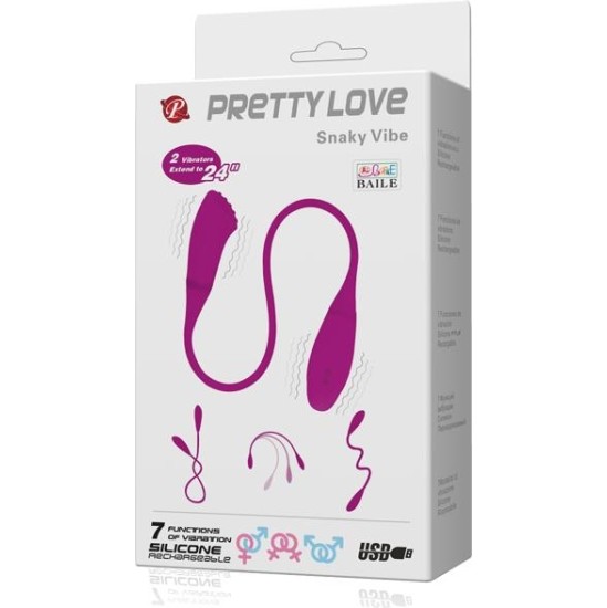 Prettylove Pretty Love Vibrating Eggs Snaky Pink
