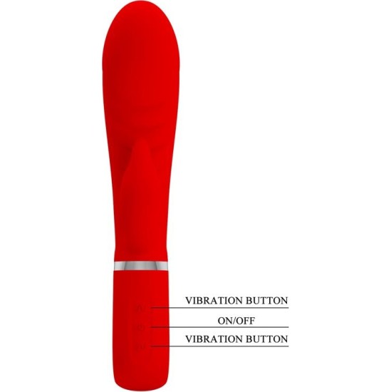 Prettylove Prescott G-Spot Vibrator Red