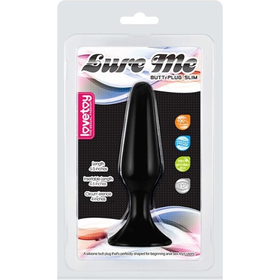 Lovetoy Butt Plug Lure Me Size L Black