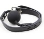 Ohmama Fetish SILICONE BALL GAG WITH LEATHER BELT (PADLOCK INCLUDED)
