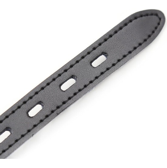 Ohmama Fetish SILICONE BALL GAG WITH LEATHER BELT (PADLOCK INCLUDED)