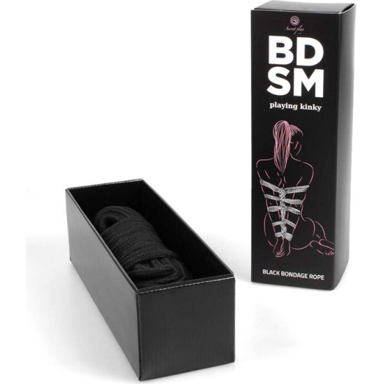 Secretplay 100% Fetish SECRETPLAY - BLACK BONDAGE ROPE BDSM COLLECTION