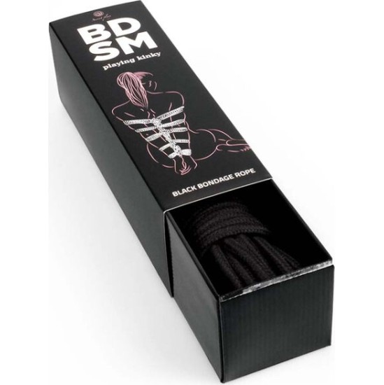 Secretplay 100% Fetish SECRETPLAY - BLACK BONDAGE ROPE BDSM COLLECTION