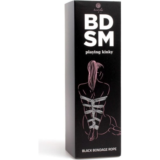 Secretplay 100% Fetish SECRETPLAY - BLACK BONDAGE ROPE BDSM COLLECTION