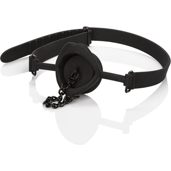 Calexotics SCANDAL GAG WITH BLACK SILICONE PLUG
