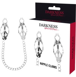 Darkness Bondage DARKNESS - METAL NIPPLE CLAMP WITH CHAIN