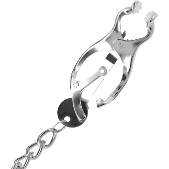 Darkness Bondage DARKNESS - METAL NIPPLE CLAMP WITH CHAIN