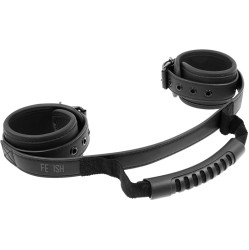 Fetish Submissive Bondage FETISH SUBMISSIVE - NOPRENE LINING HANDCUFFS WITH HANDLE