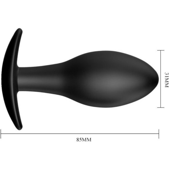Pretty Love Bottom PRETTY LOVE - ANAL PLUG SILICONE ANCHOR 8.5 CM BLACK