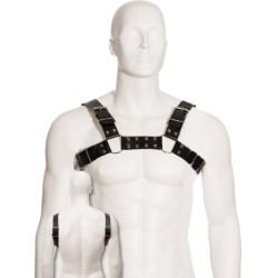 Leather Body BLACK BULL DOG HARNESS