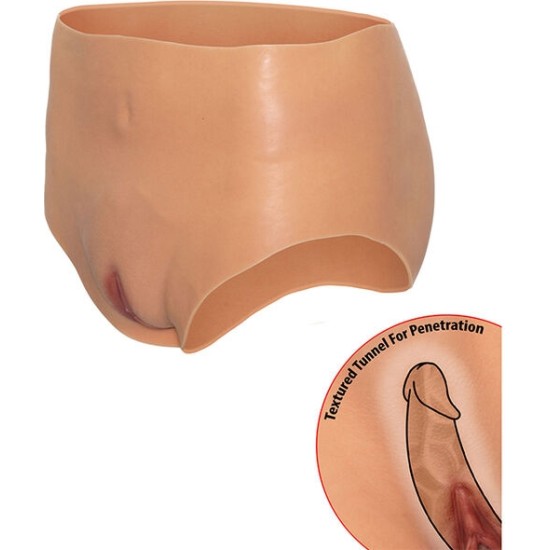 Hidden Desire ALTER EGO OPEN VAGINA BRIEF HIGH WAIST FLESH