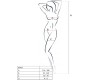 Passion Woman PASSION - WOMAN BS032 BODYSTOCKING BLACK ONE SIZE
