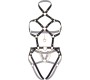 Leg Avenue Kink LEG AVENUE - KINK - HEART RING HARNESS TEDDY SIZE S - BLACK