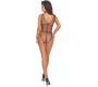 Passion Woman Bodystockings PASSION - BS114 BLACK GRID BODYSTOCKING