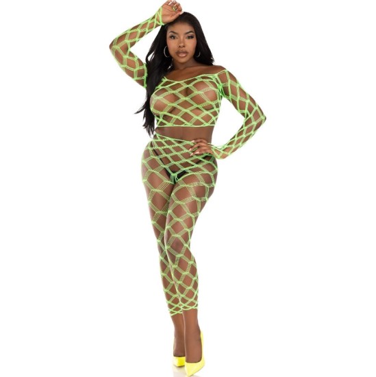 Leg Avenue Sets LEG AVENUE - TOP & LEGGINS HARDCORE GREEN