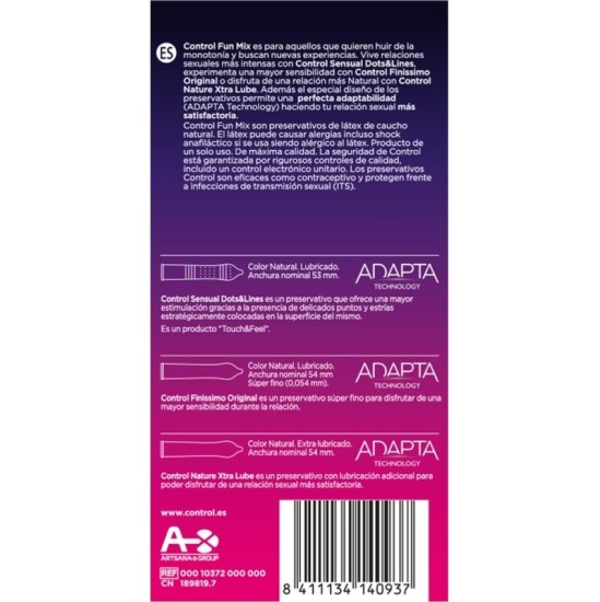 Control Condoms CONTROL - FEEL FUN MIX 6 UDS