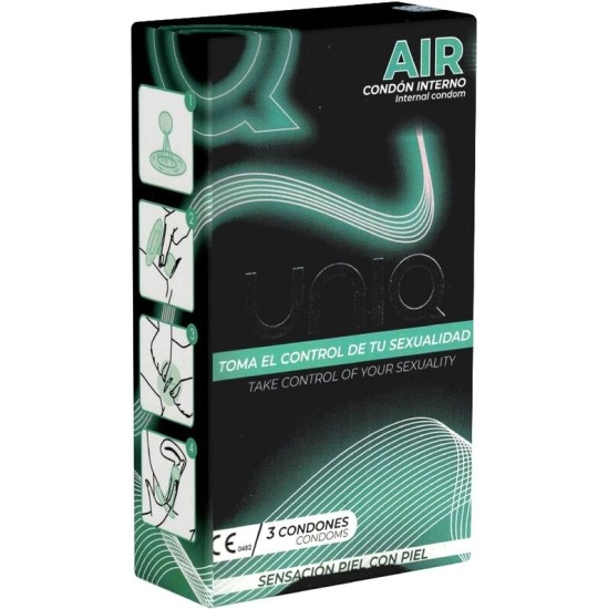 Uniq AIR LATEX FREE FEMALE CONDOM 3 UNITS