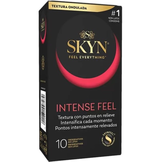 Skyn INTENSE FEEL TEXTURED CONDOM WITH WAVY DESIGN 10 UNITS