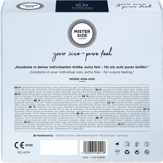 Mister Size CONDOMS SIZE XXXL 69 MM (36 UNITS)