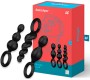 Satisfyer Plugs SATISFYER - ANAL PLUGS SET 3 PCS BLACK